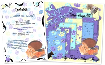 View Wipe Your Paws Mini-Kit ScrapBooks