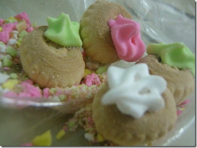 candy coated sweetness - flower biscuits