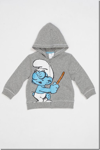 Baby Smurf Print Hoodies - HKD 259