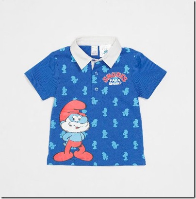 Baby Smurf Print Shirt 02 - HKD 179