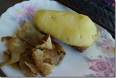 boiled Russet potato