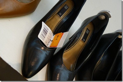 Mango black shiny heels