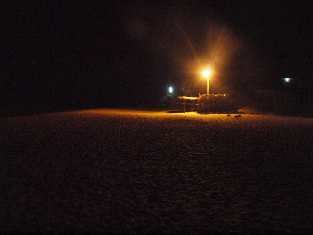 Anjuna beach at night