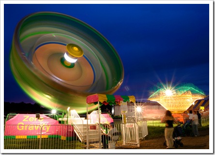 Glowing wheel (20 second exposure)