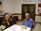 Jim Oakley and Mitzi George at Jim's birthday party, February 12, 2008.