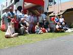 A picture of the congregation on the Fun Jump following the parish picnic, May 4, 2008.