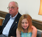 James Oakley with his great-granddaughter