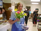 Pam Dibbley at reception following Bishop's visitation, June 8, 2008