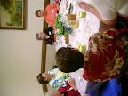 Dorinda Jarrell, Claire Mack, and Barbara Spence at the DOK Tea.