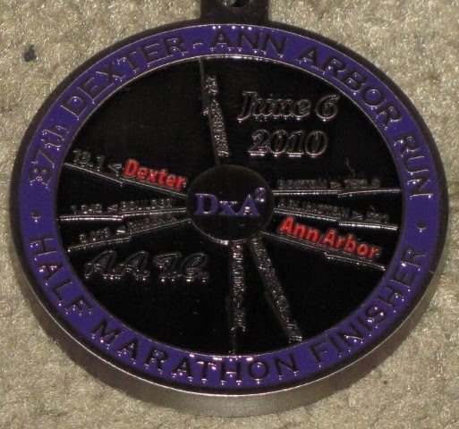 2010 Dexter - Ann Arbor Finishers Medal