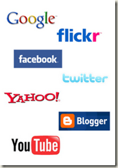 Social Media Icon buttons group image