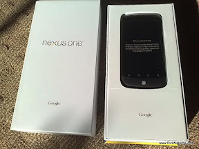 www.RickNakama.com HTC Google Nexus One unboxing Android 2.1