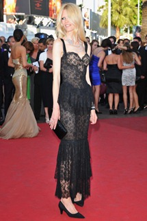 64th cannes film festival claudia schiffer chanel