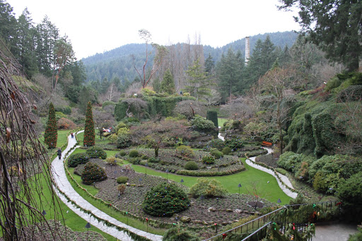 The Sunken Garden in daylight (it used to be a limestone quarry for the cement plant)