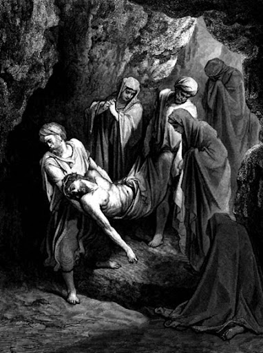 José colocó el cuerpo de Jesús en un sepulcro excavado