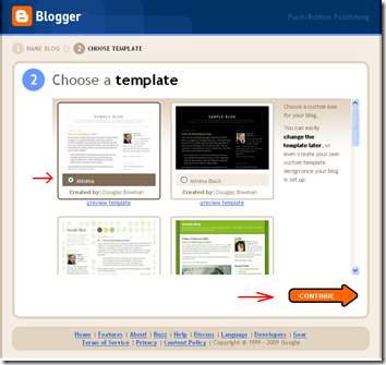 set up blogger 06