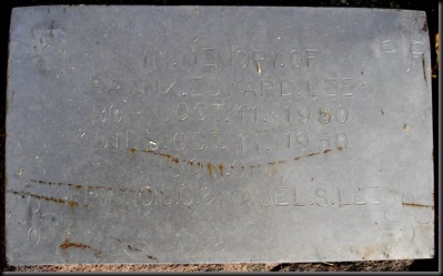 Lee Frank Edward headstone
