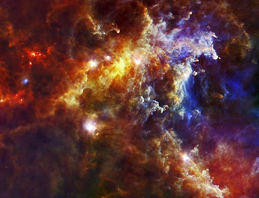 Nebulosa Roseta - UFO Nordeste Imagem da Nasa mostra a nebulosa Roseta, um berçário estelar a cerca de 5.000 anos-luz da Terra, na constelação de Unicórnio
