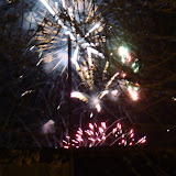 Fuegos artificiales en la noche de Reconquista.