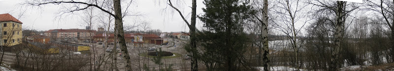 Panorama vanuit een parkje