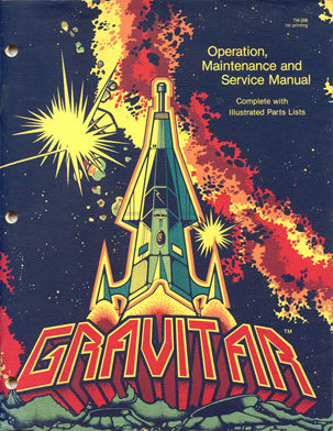 Atari Arcade Manual Cover Art - Gravitar