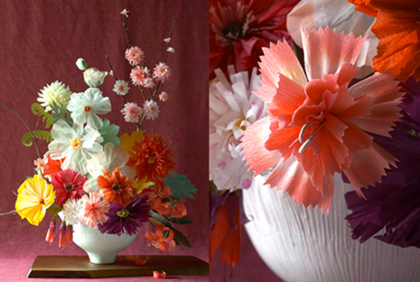Paper Flowers - The Green Vase