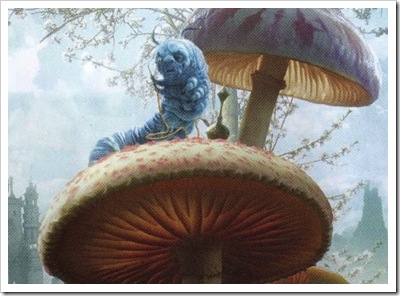 The hookah-smoking caterpillar in Tim's Burton's Alice in Wonderland.