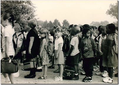 First day of first grade, Ecole Kenwood.