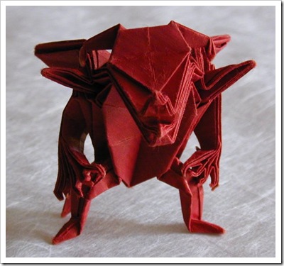 Origami devil by MAEKAWA 