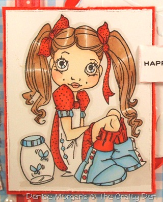 PFP challenge 100 - red, white and blue & charm (close up)