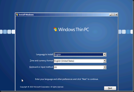 Hybrid Cloud: Running Windows Thin PC RC on Hyper V