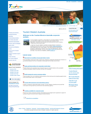 [Tourism WA Corporate Homepage MOSS 2007[7].png]