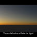 Puesta del sol en el salar de Uyuni (85.8 x 12.5 cm) $80