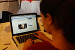Lynn checking out the http://www.yafn.org website