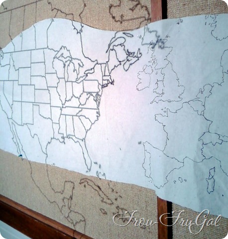 Projecting Map onto Drop Cloth