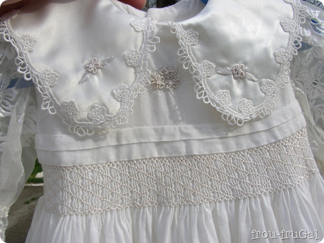 Brazilian Embroidery Blessing Gown Yoke