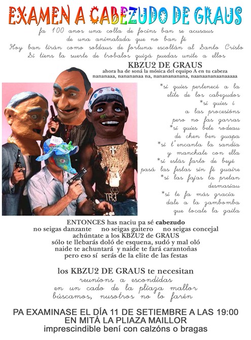 equipo a cabezudos
