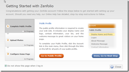 Zenfolio Wizard