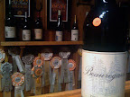 Tasting room at Beauregard--they're proud of their ribbons. Tasting room at Beauregard--they're proud of their ribbons.