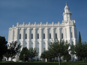 LDS Temple at St George (Utah) ... more beautiful than ever... photo