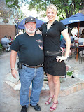 Daniel and Jeanette at the pizzeria
