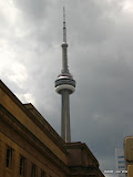 Walking to the CN tower