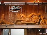 Carving at the broken spoke