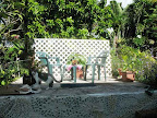 Garden sitting area