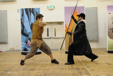 Thomas Forde (right) as Wotan in Seattle Opera Young Artists Program's SIEGFRIED AND THE RING OF FIRE