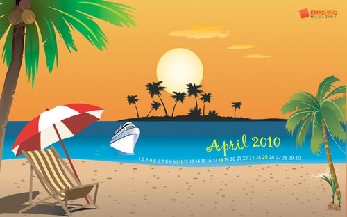 calendario de la playa wallpaper
