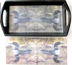 loon mod podge tray and napkin