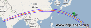 2009年日全食google地图