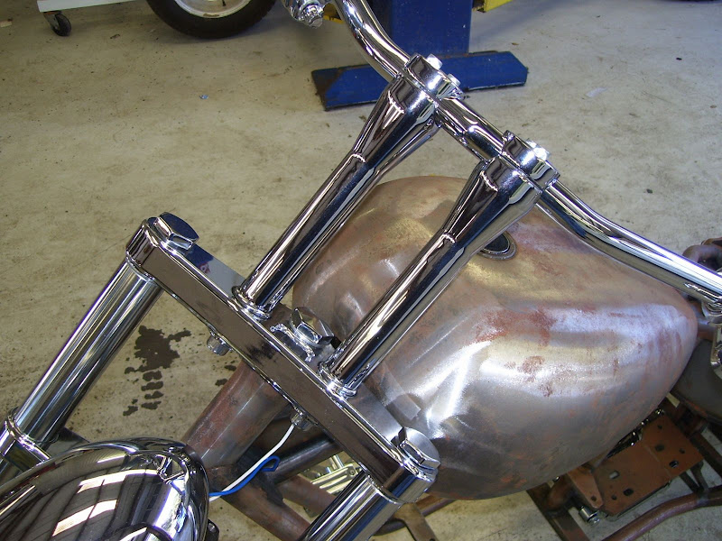 Hell Bound Custom Chopper Motorcycle Rolling Chassis  