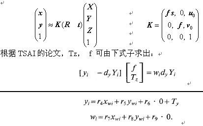 摄象机标定 from Tsai www.zwqxin.com